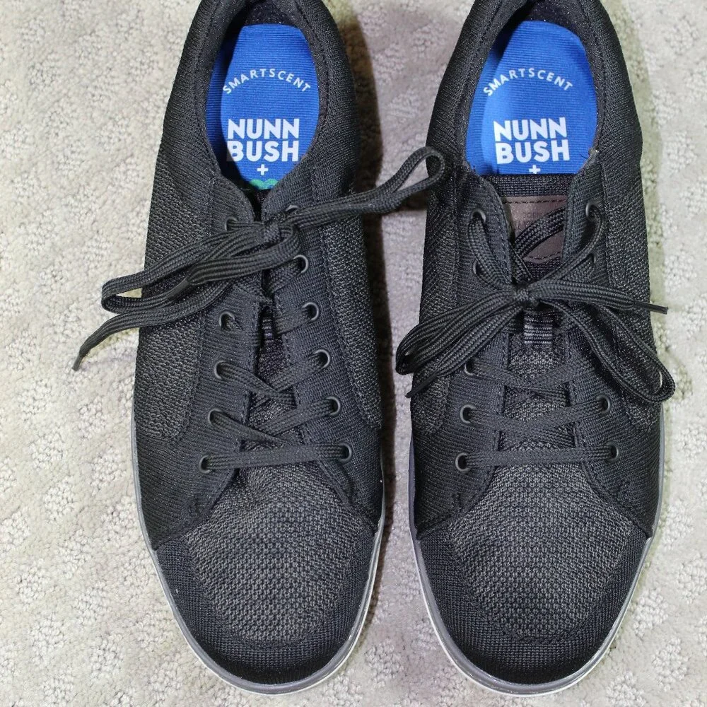 Nunn Bush Men's 10W Black Aspire Knit Mesh Oxford Sneaker Loafers 85069-009